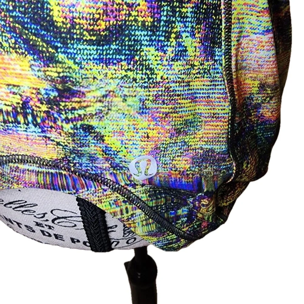 Lululemon Tank Top Multi Camo See Measurements‎ Racerback Knit Sporty - Picture 6 of 6